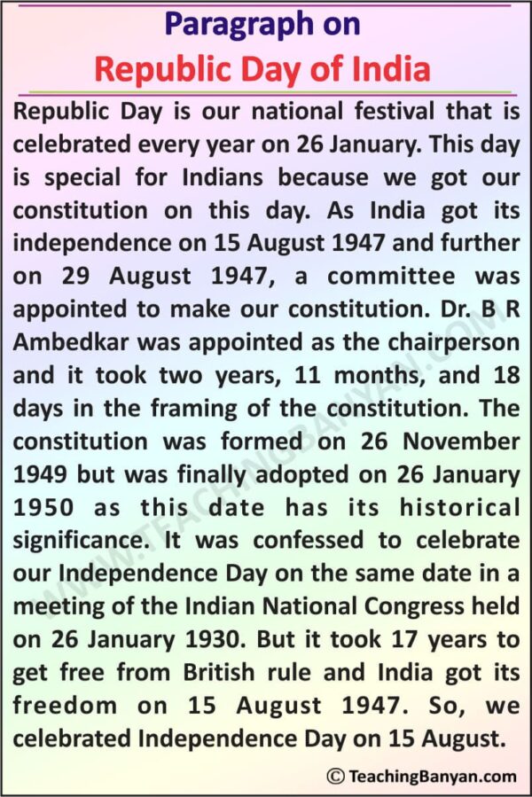 Paragraph On Republic Day Of India 2023 Long And Short Paragraphs