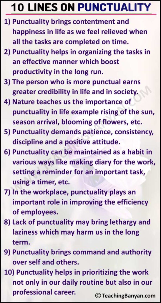 a speech on punctuality in english