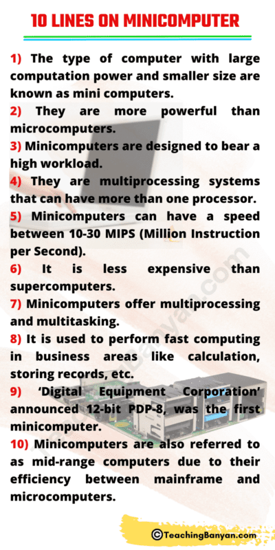 short essay about mini computer