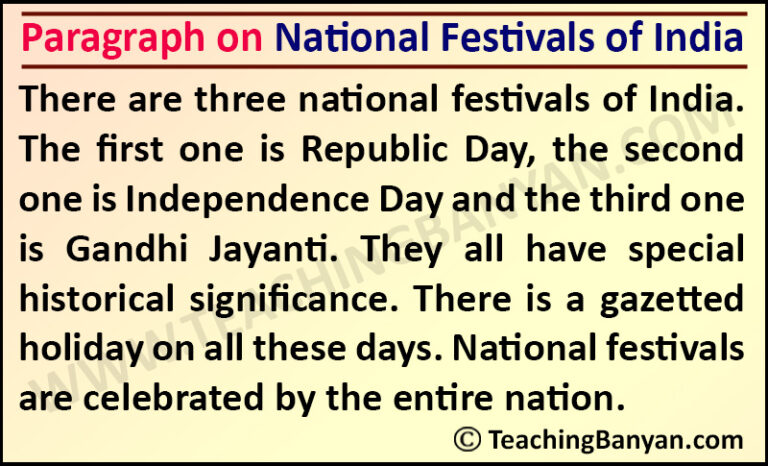 essay writing national festival in english