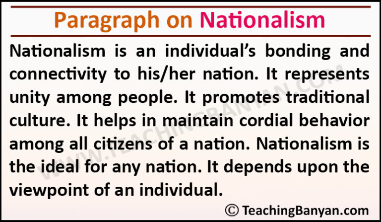 300 words essay on nationalism