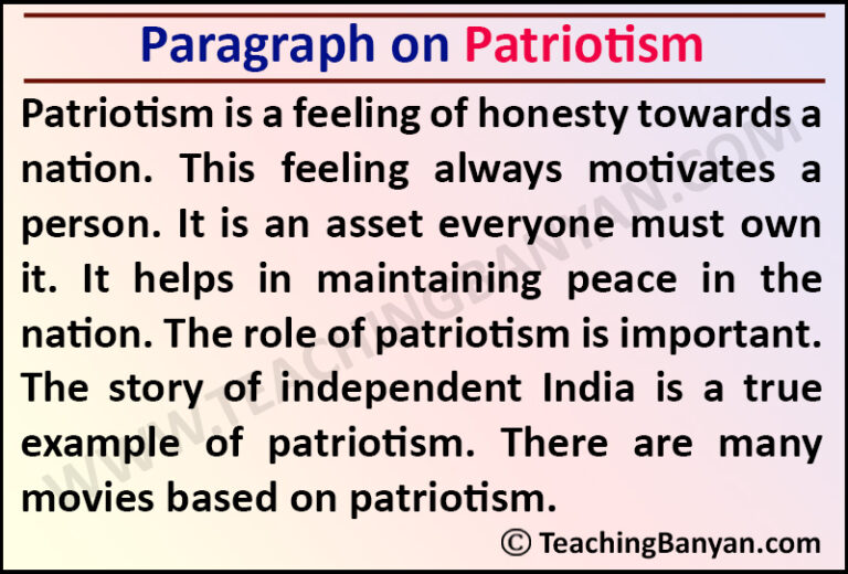 1000 words essay on patriotism